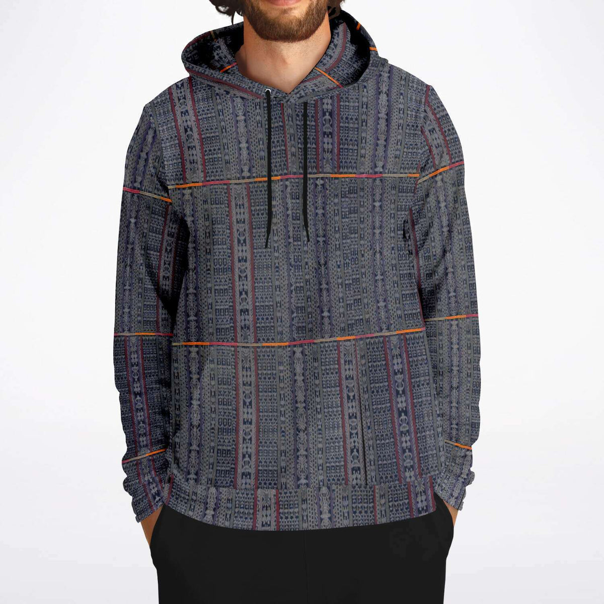 Rare Mayan Guatemalan Cortes Hoodie | Peruvian South American Design | Tribal Ethnic Boho Ikat Batik Hippie Pullover Hoodie