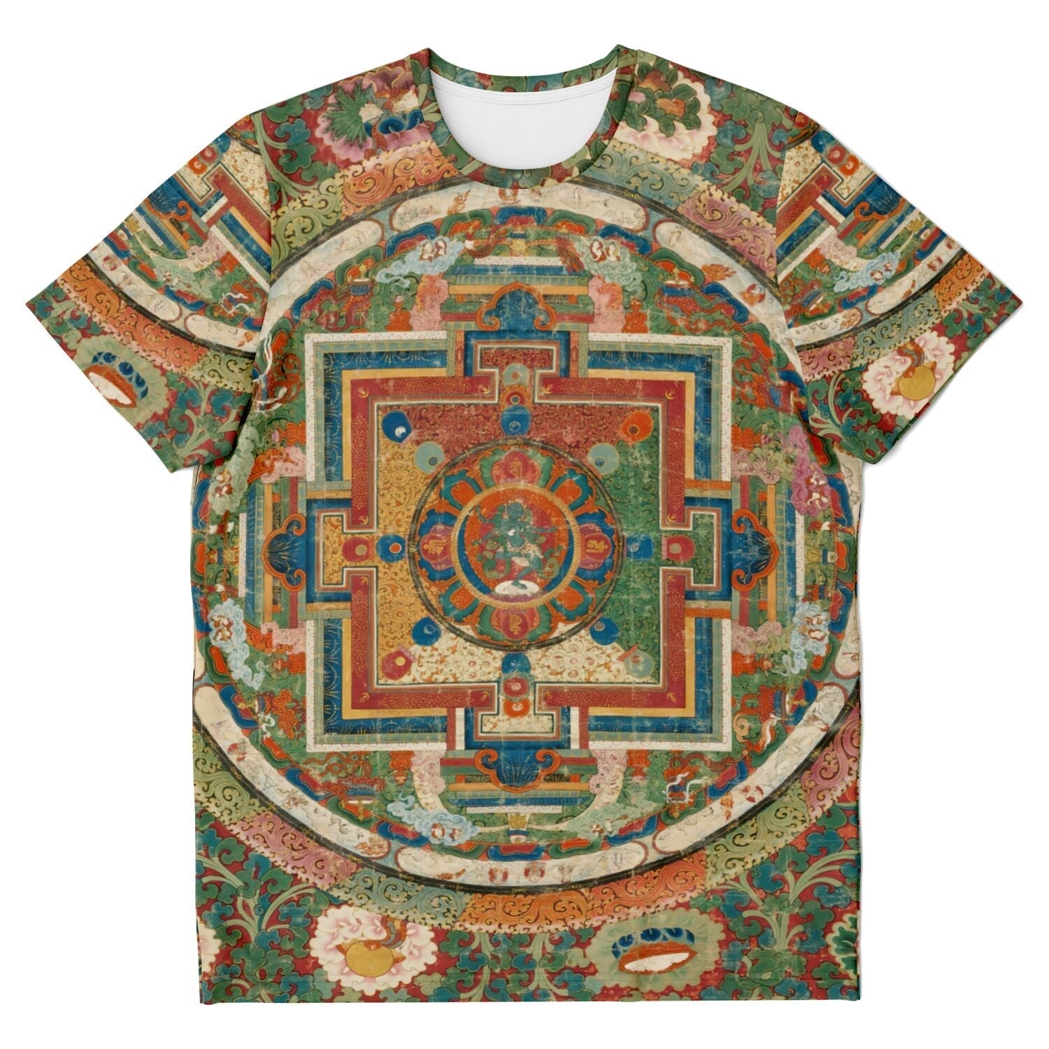 T-shirt XS Rare Tibetan Vajra Nairatmya Mandala | Buddhist Sacred Enlightened Mind Meditation Apparel | Graphic Art T-Shirt