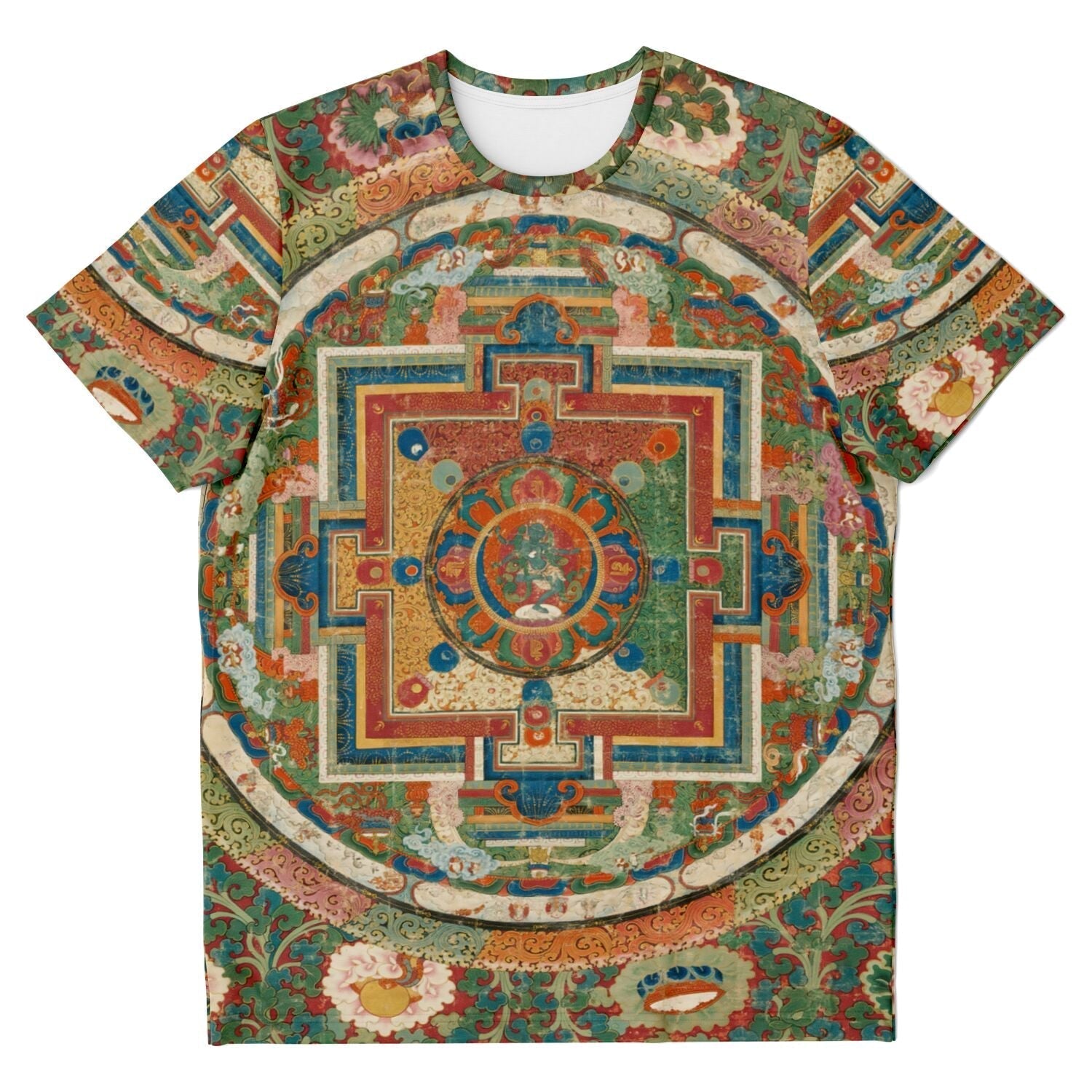 Rare Tibetan Vajra Nairatmya Mandala | Buddhist Sacred Enlightened Mind Meditation Apparel | Graphic Art T-Shirt