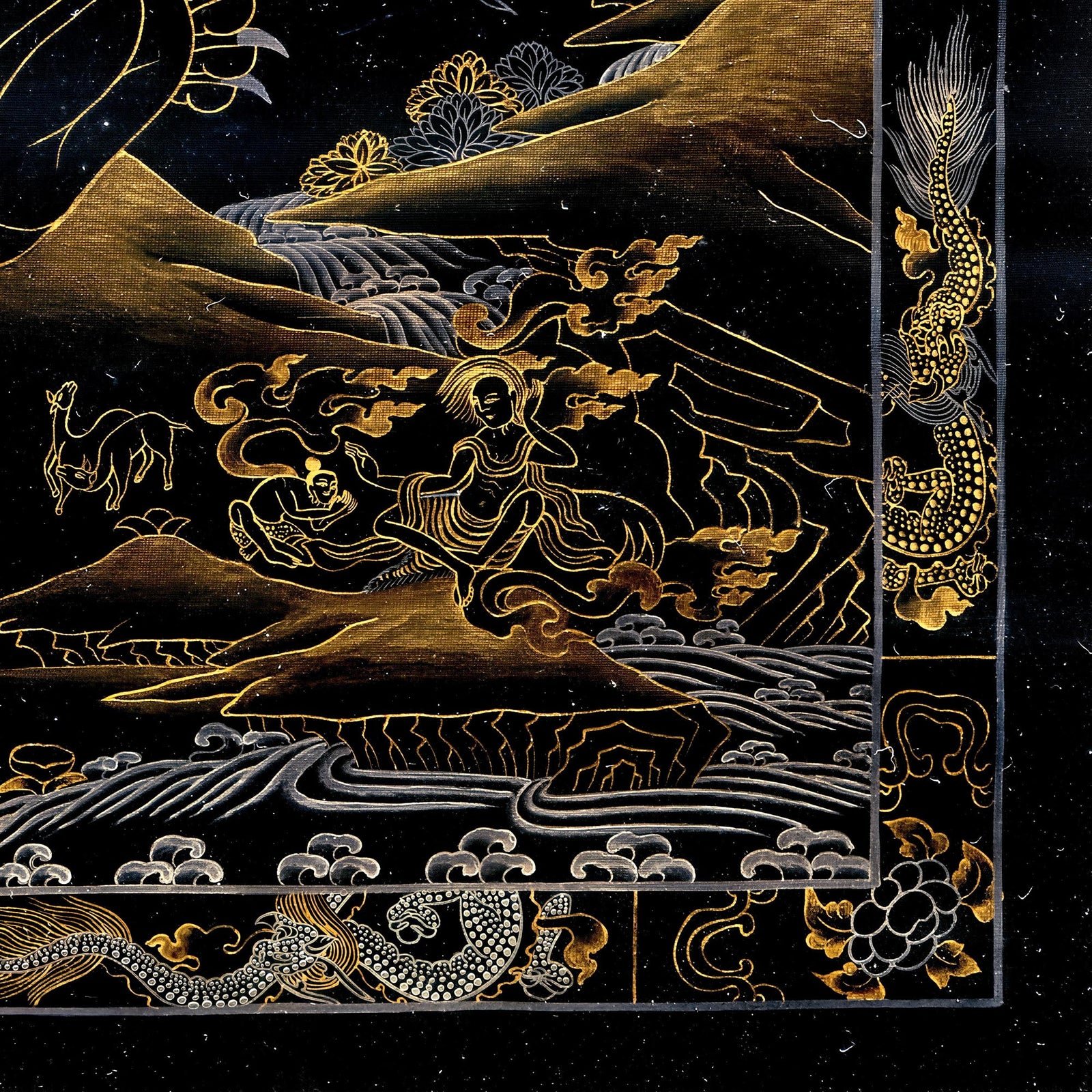 Bhavacakra Wheel of Life Tibetan Nepal Karma Cosmology | Vajrayana Meditation Thangka Fine Art Print