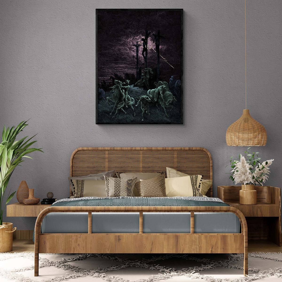 The Crucifixion of Jesus by Gustave Doré | Biblical Christian Passion of Christ Spiritual Wall Art Gift Vintage Fine Art Print