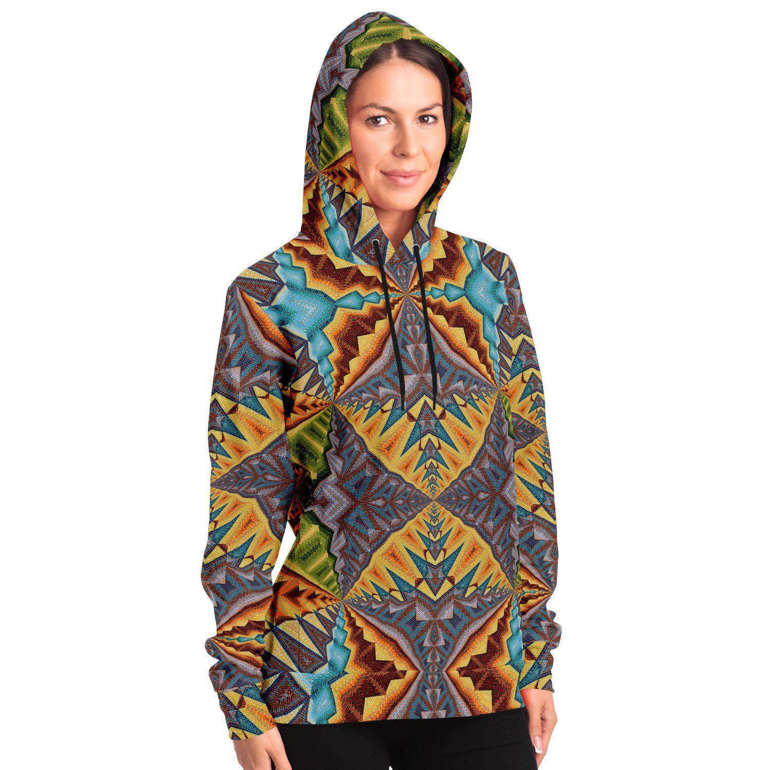 Tribal Hoodie Sacred Geometry Trippy Mandala Hoodie