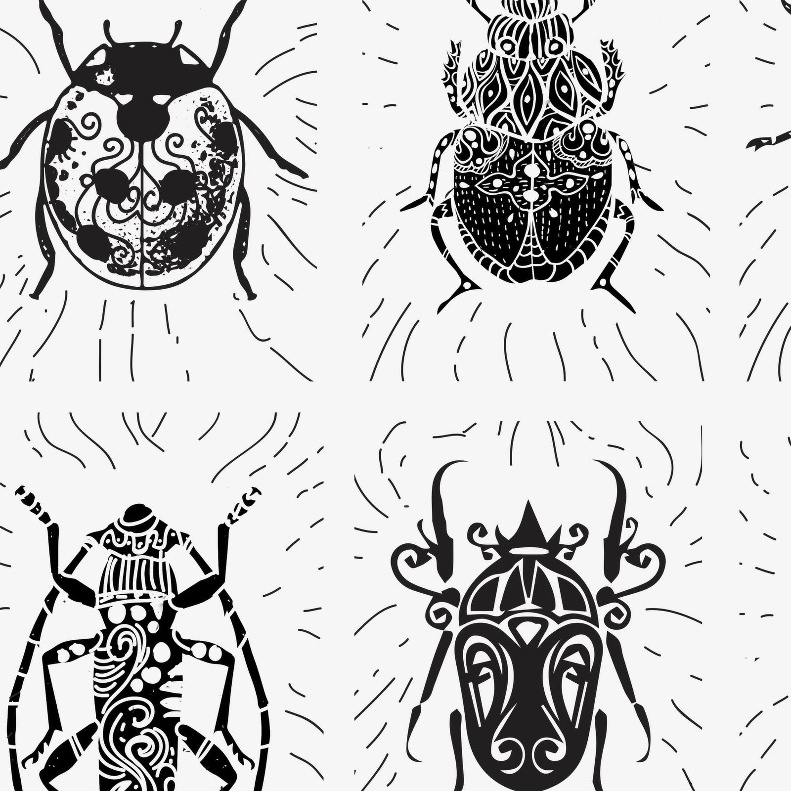 Sacred Scarab | The Order of Coleoptera Entomology | Sacred Insect Beetle Art Tee T-Shirt