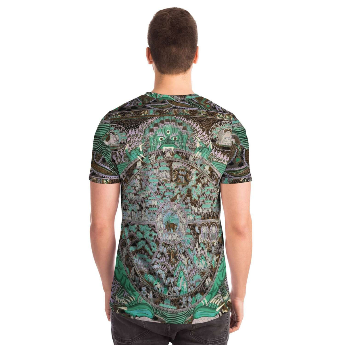 Samsara: The Circle of Transmigration | The Law of Karma | Rebirth and Reincarnation | Buddhist Vintage T-Shirt