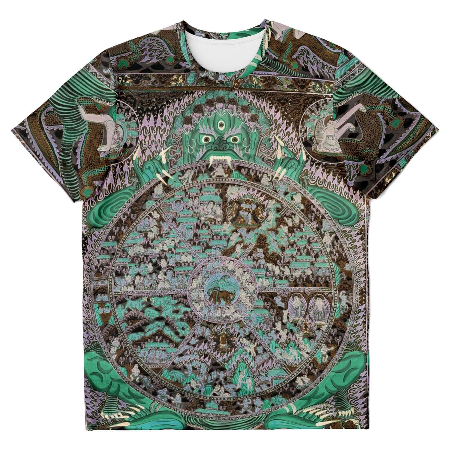 Samsara: The Circle of Transmigration | The Law of Karma | Rebirth and Reincarnation | Buddhist Vintage T-Shirt