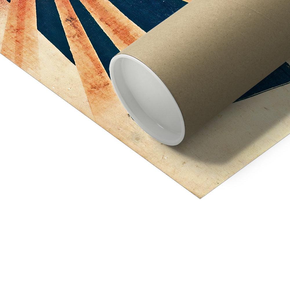 Samurai Art: Honjo Shigenaga Parrying an Exploding Shell w His Katana | Kuniyoshi Vintage Japanese Ukiyo-e Fine Art Print