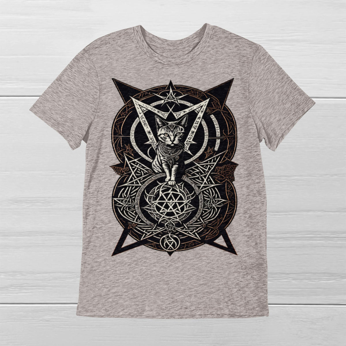 Satanic Cat Named Whiskers | Maybe Today Satan! | Church of Satan, Cute Occult Graphic Art T-shirt
