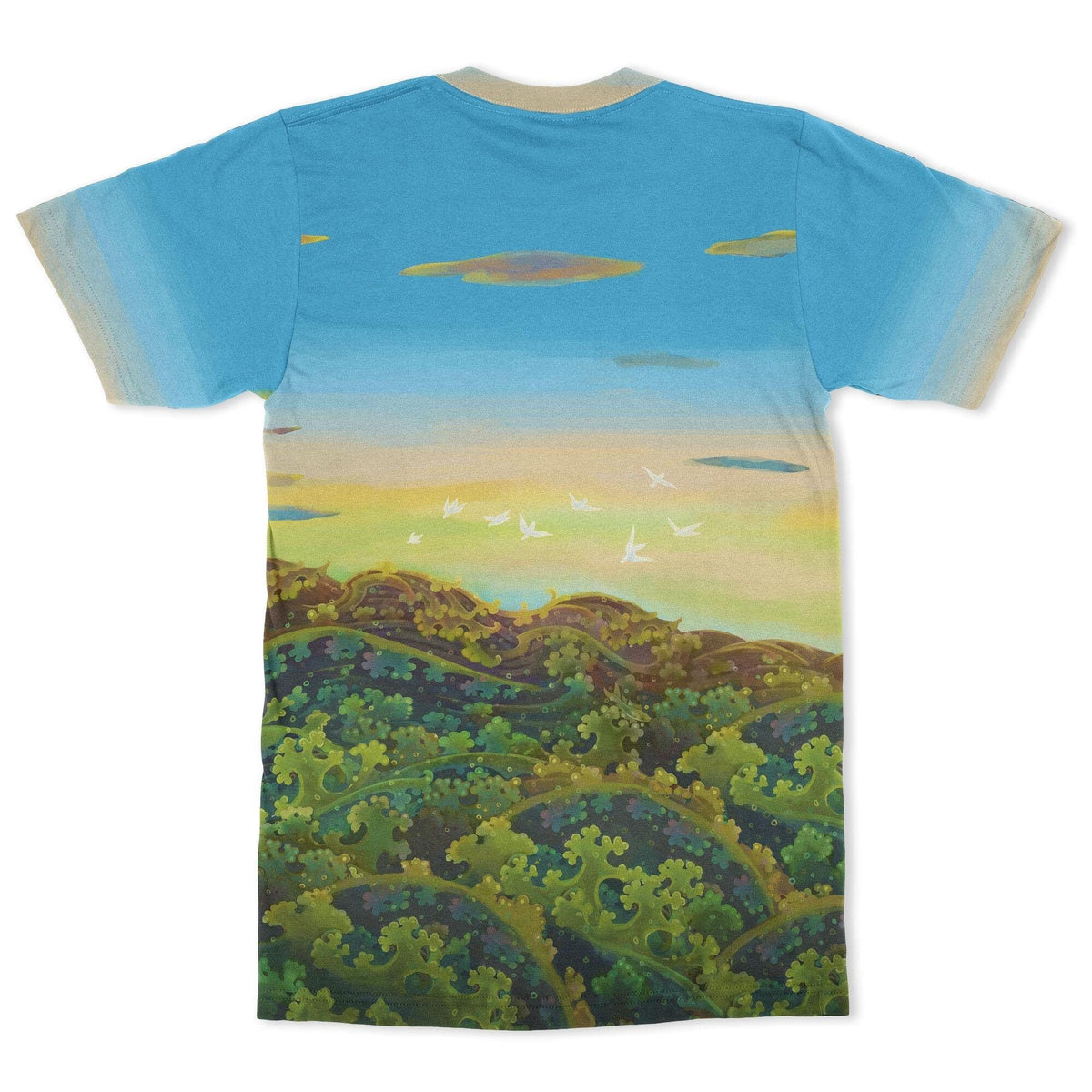 Sativa Bodhisattva Kundalini Cannabis Buddhist 420 Weed Herb Ganja Zen Trippy T-Shirt