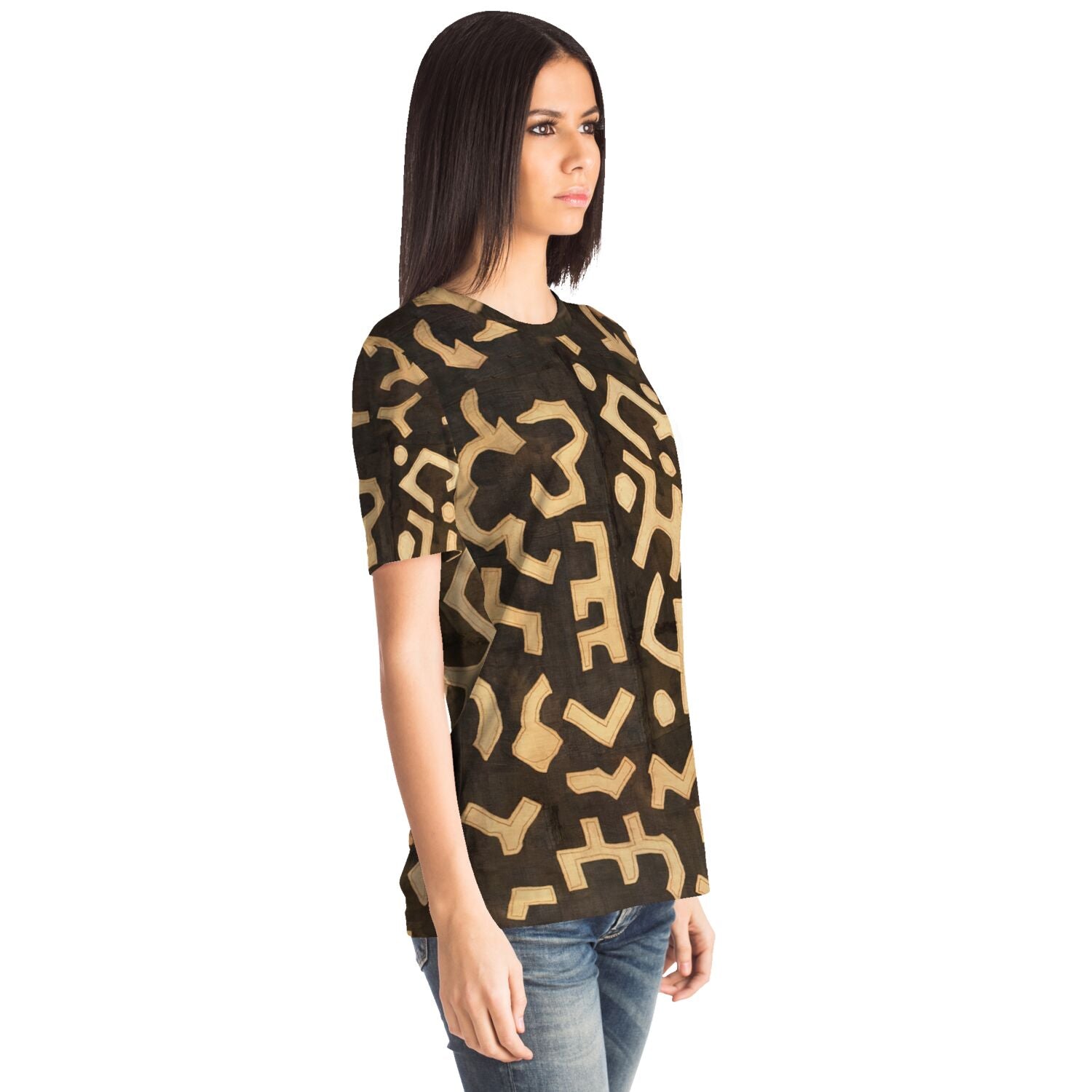 Shamanic Kuba Cloth Traditional Textile | African Spirituality and Sacred Ritual | Graphic Art T-Shirt