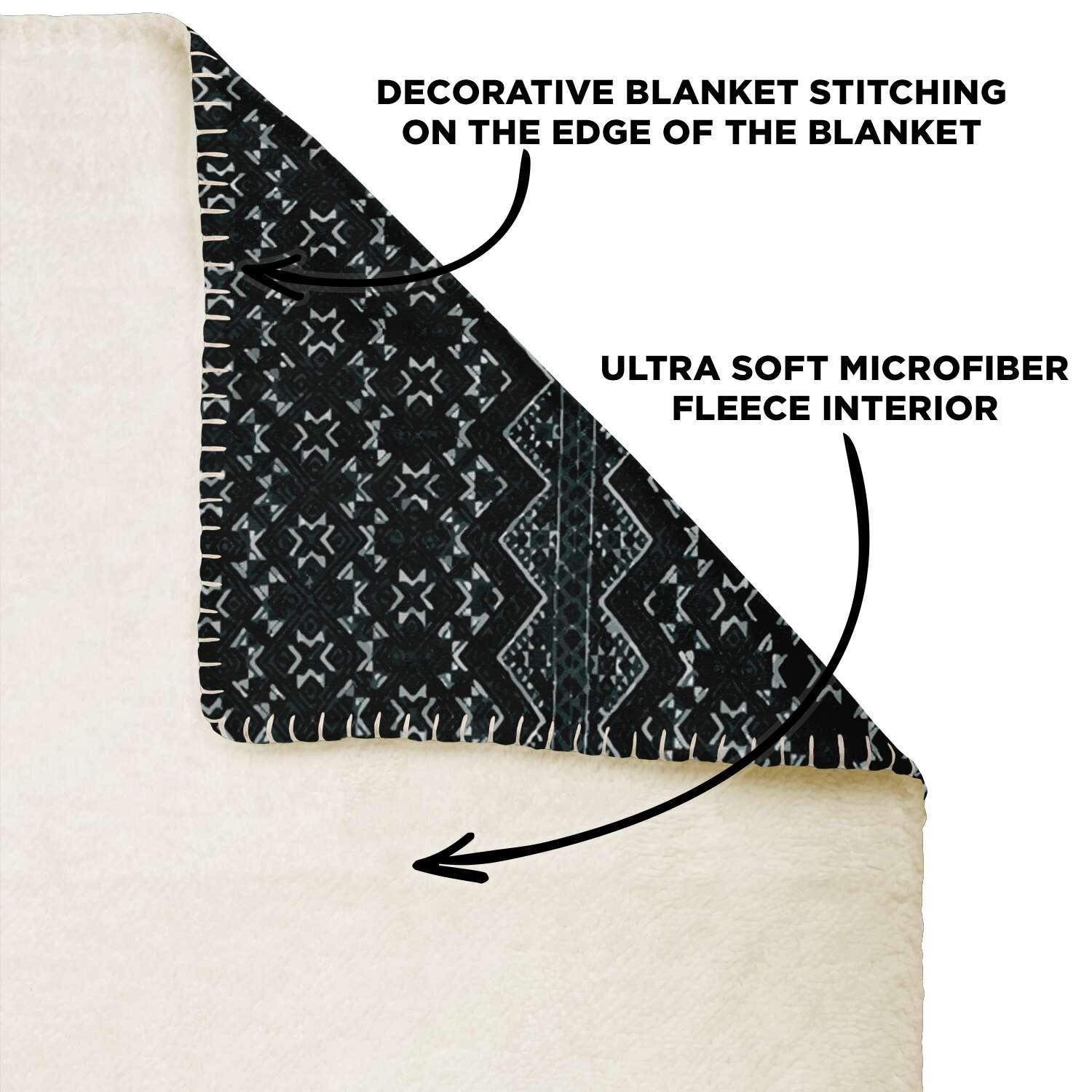 Premium Microfleece Blanket - AOP Sherpa Fleece Blanket