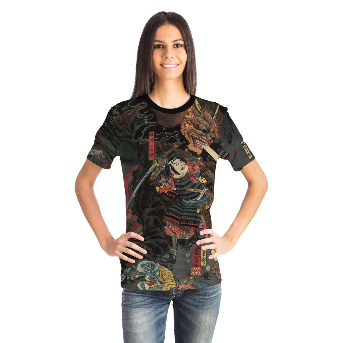 Shuten Dōji at Oeyama by Utagawa Kuniyoshi | Edo-Period Japanese Mythology | Samurai Graphic Art T-Shirt Tee