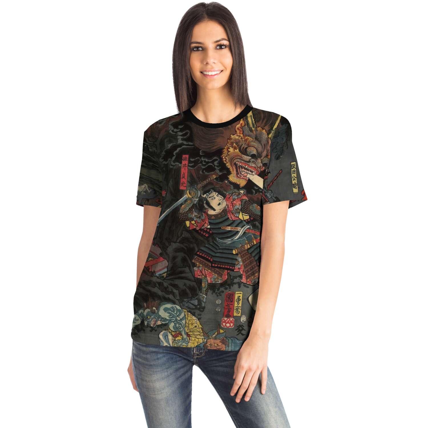 Shuten Dōji at Oeyama by Utagawa Kuniyoshi | Edo-Period Japanese Mythology | Samurai Graphic Art T-Shirt Tee