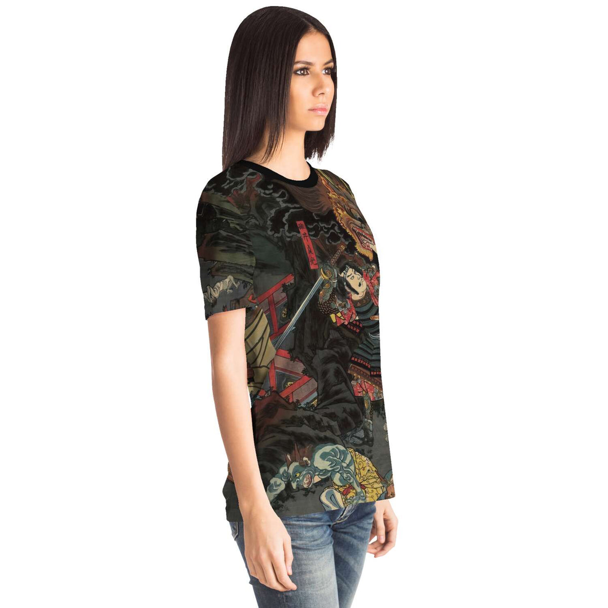 Shuten Dōji at Oeyama by Utagawa Kuniyoshi | Edo-Period Japanese Mythology | Samurai Graphic Art T-Shirt Tee