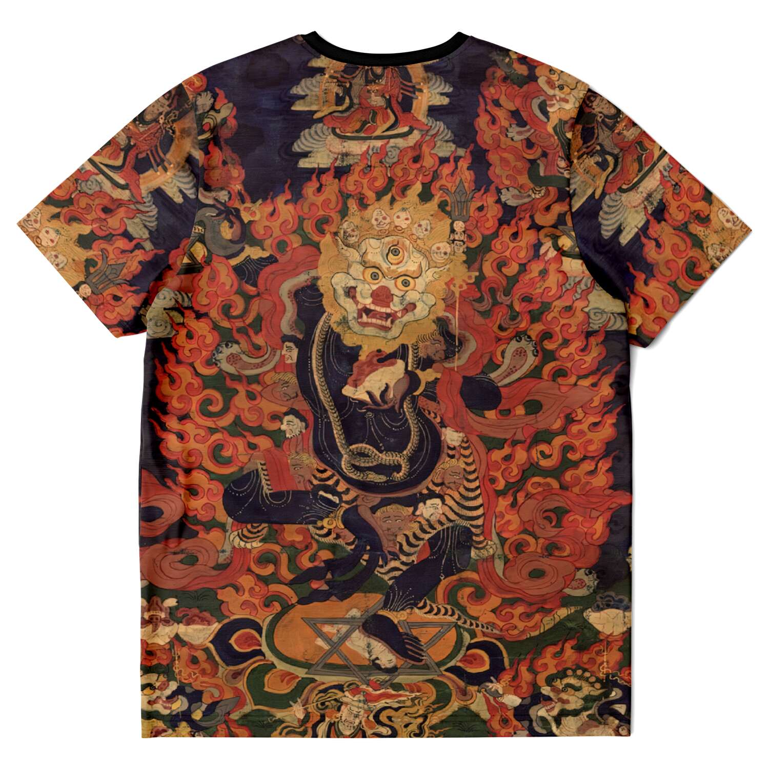 T-shirt XS Simhamukha, Lion-headed Dakini, Tibetan, Dzogchen Wisdom Yogini Erotic Feminist Graphic T-Shirt Tee