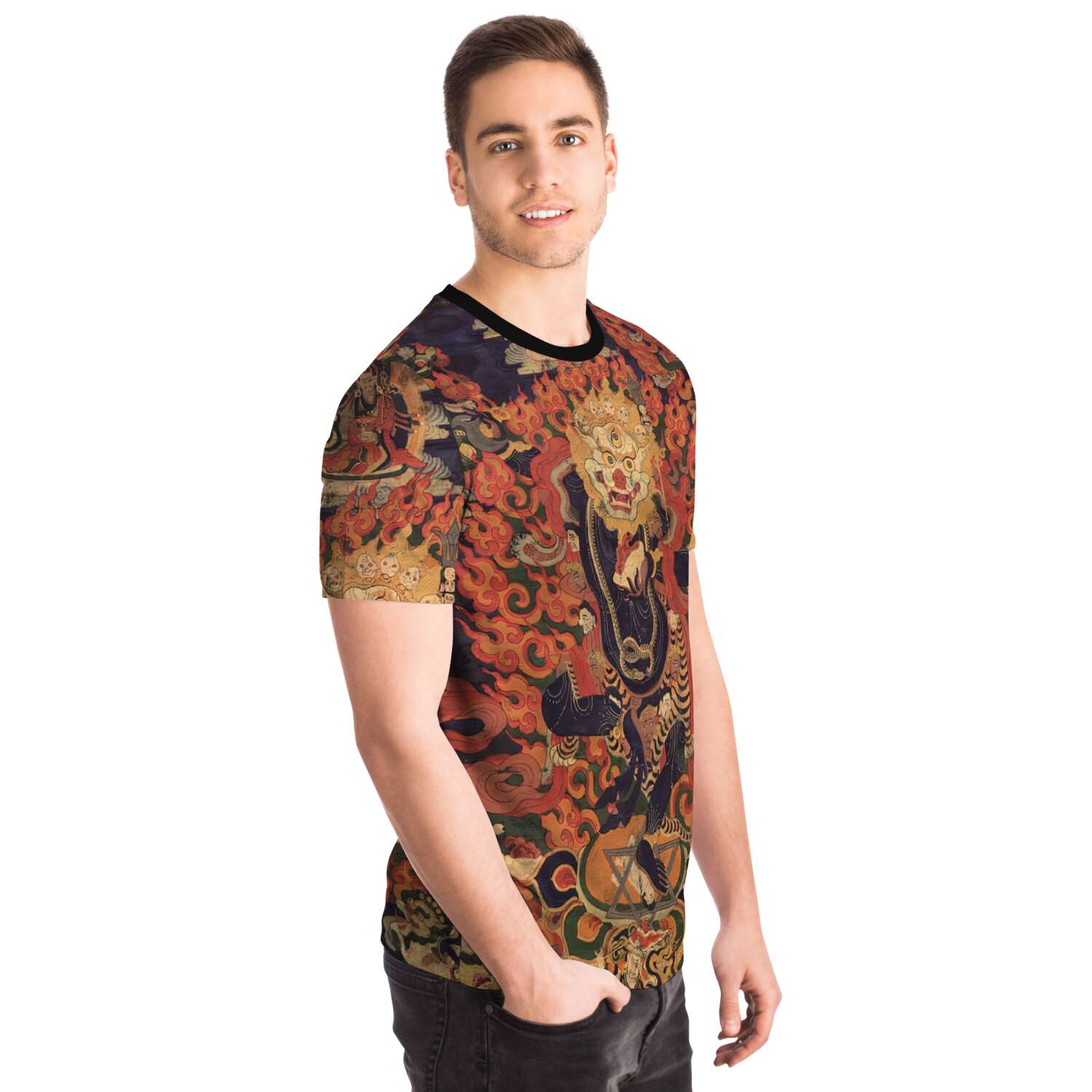 Simhamukha, Lion-headed Dakini, Tibetan, Dzogchen Wisdom Yogini Erotic Feminist Graphic T-Shirt Tee