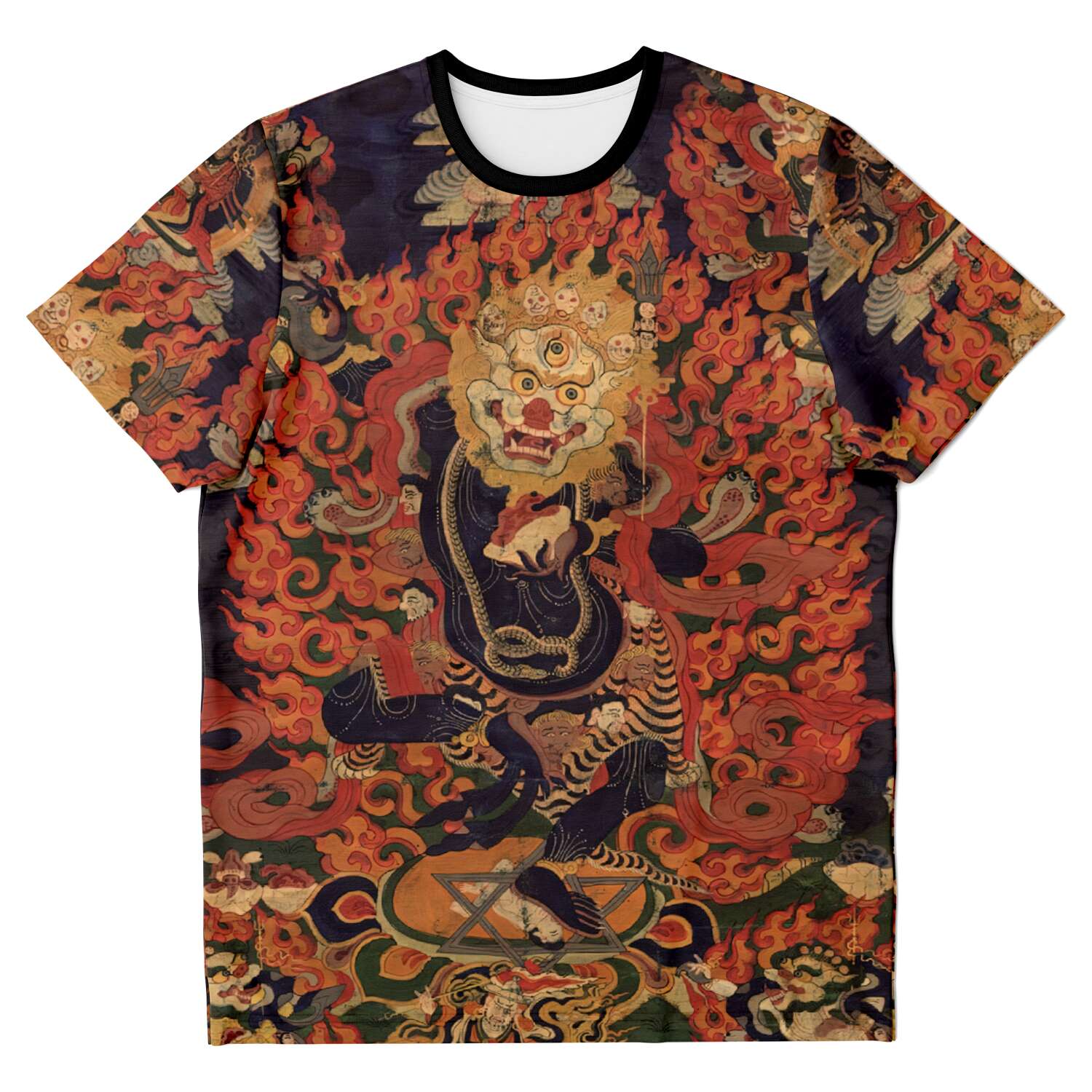 Simhamukha, Lion-headed Dakini, Tibetan, Dzogchen Wisdom Yogini Erotic Feminist Graphic T-Shirt Tee