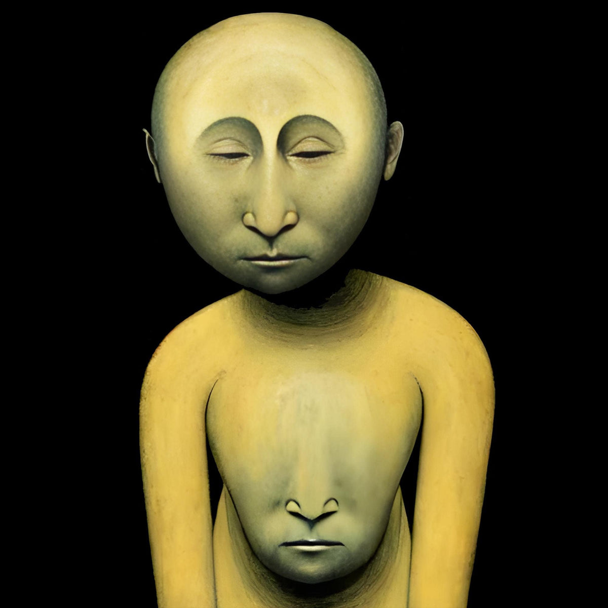 Surreal Zen Stone Buddhist Nun ... Third Eye ... Original Surreal Trippy Buddhist Meditation Art | Stoner 420 Weed Meme Graphic Art T-Shirt Tee