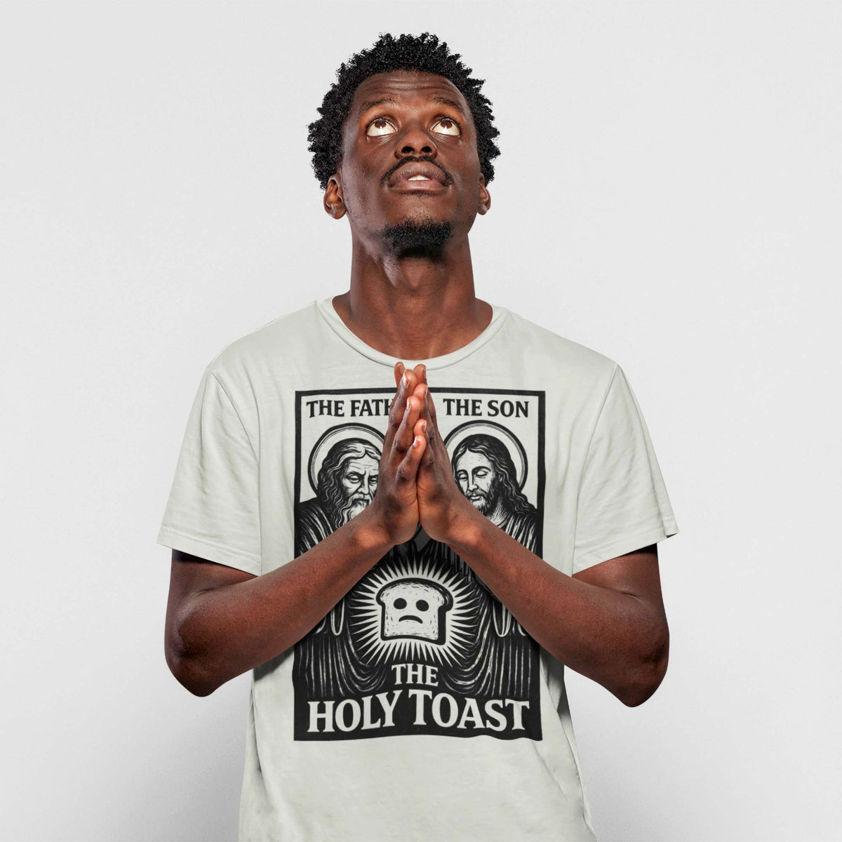 The Holy Toast: Blasphemous Atheist Medieval Tee | Funny Christian Middle-Ages Graphic Art T-Shirt
