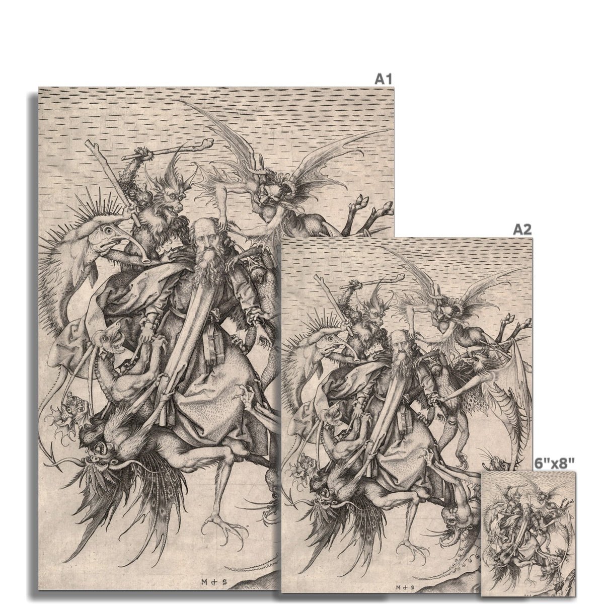 Temptation Schongauer Fine Art Print