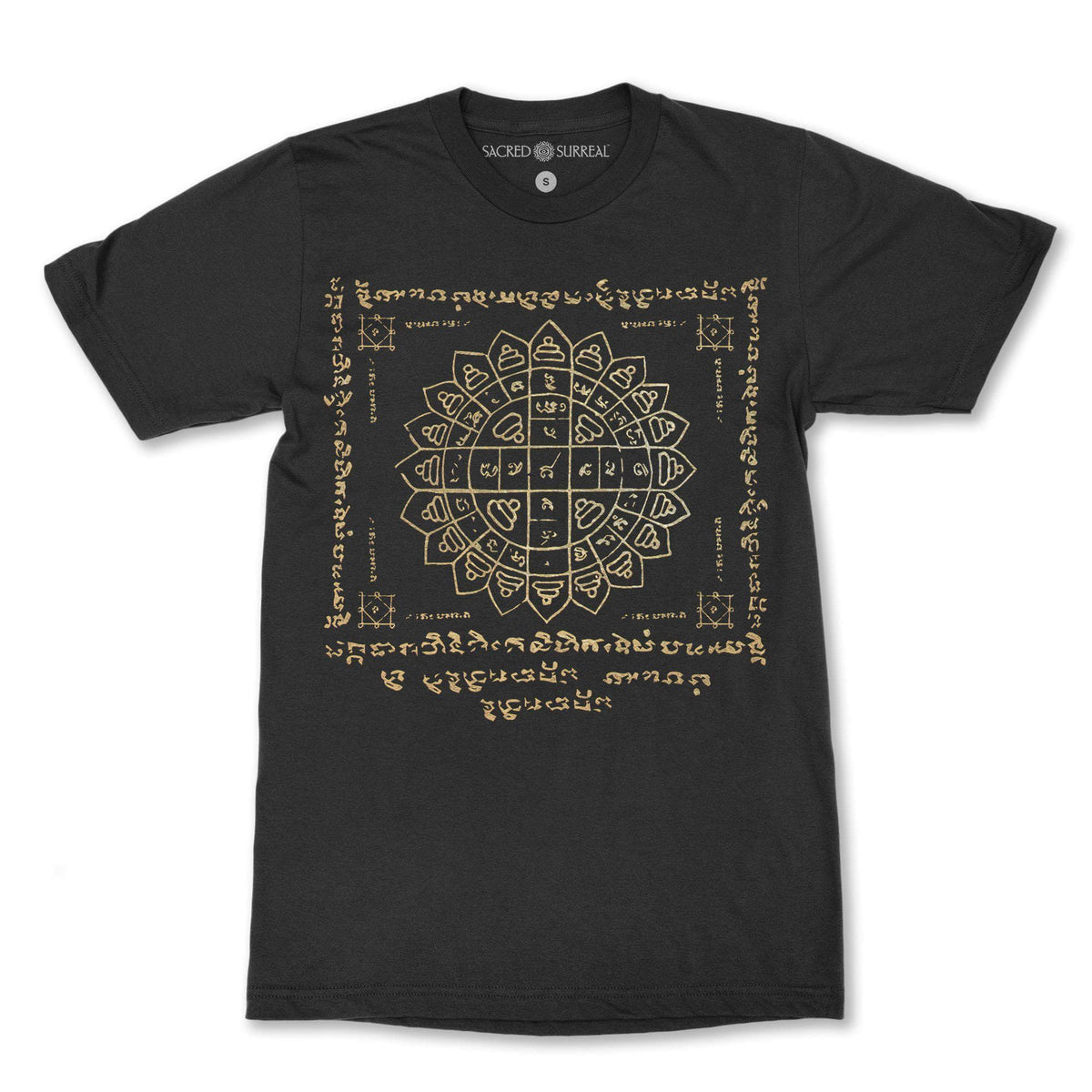DTG T-Shirt S / Black Thai Sak Yant Protection Shirt | Sacred Geometry | Thai Mythology Design | Spiritual Clothing T-Shirt