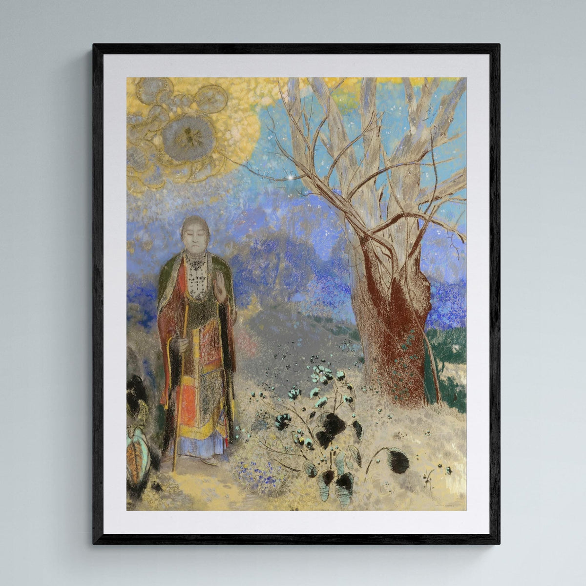 6&quot;x8&quot; The Buddha, by Odilon Redon, Symbolism Surrealist Gift Antique Buddhist Sacred Fine Art Print