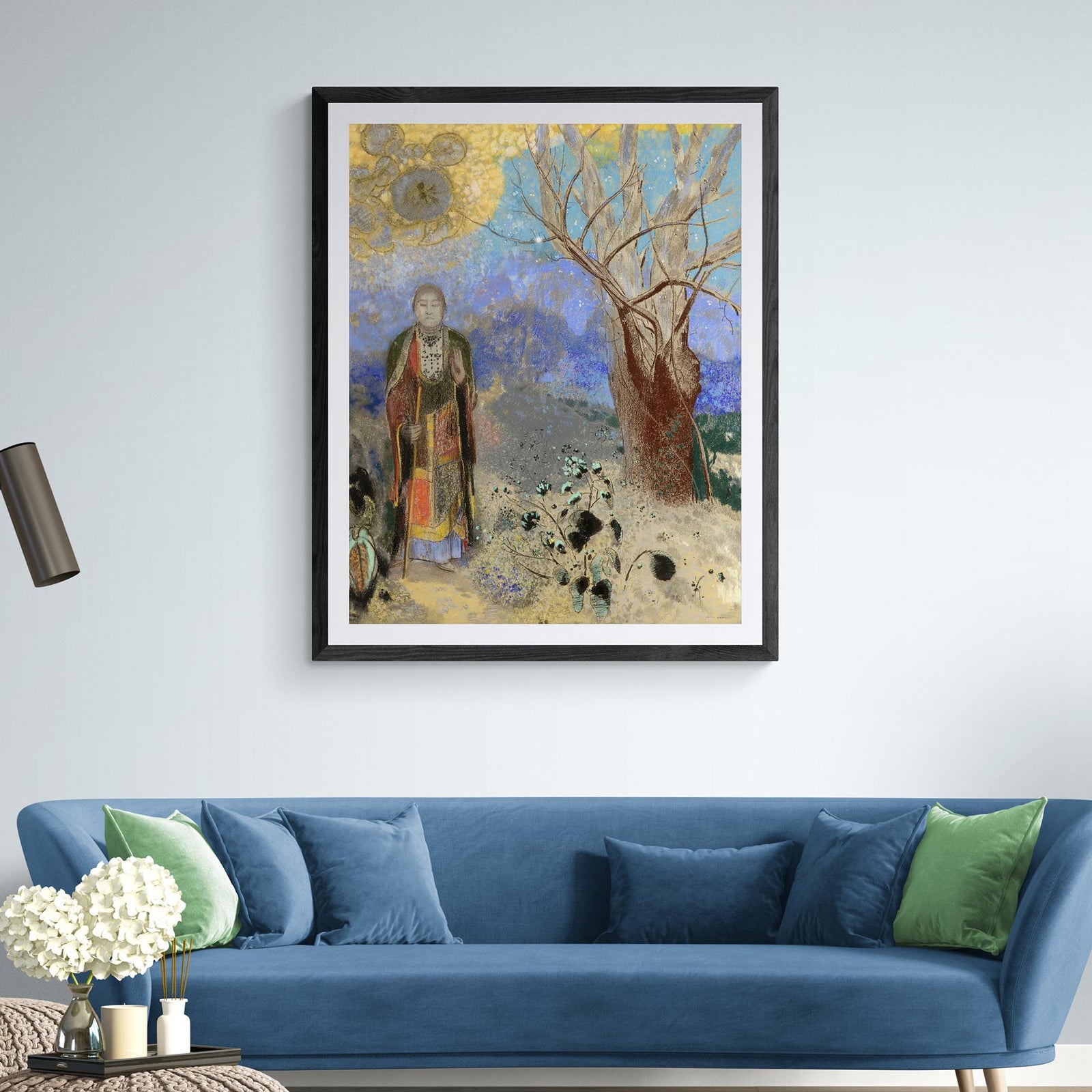 The Buddha, by Odilon Redon, Symbolism Surrealist Gift Antique Buddhist Sacred Framed Art Print ...