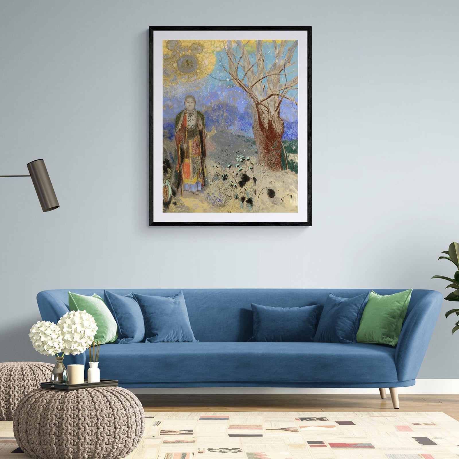 The Buddha, by Odilon Redon, Symbolism Surrealist Gift Antique Buddhist Sacred Framed Art Print ...