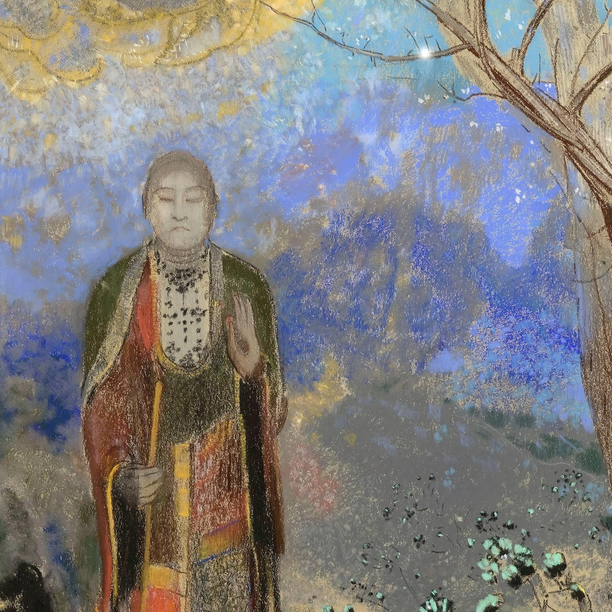 The Buddha, by Odilon Redon, Symbolism Surrealist Gift Antique Buddhist Sacred Framed Art Print ...