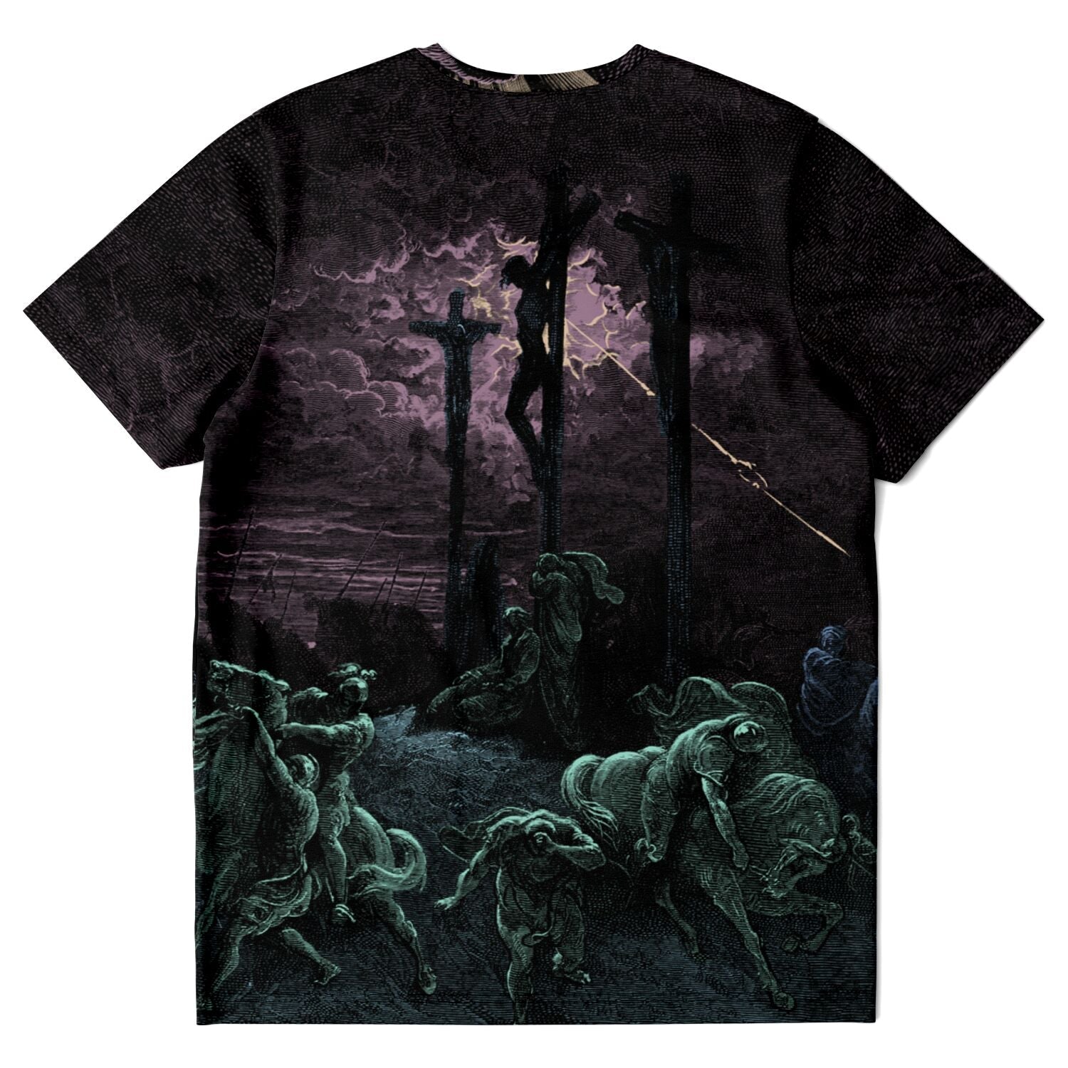 The Crucifixion of Christ by Gustave Dore, Paradise Lost, Dante, Surreal Spiritual Graphic Art T-Shirt