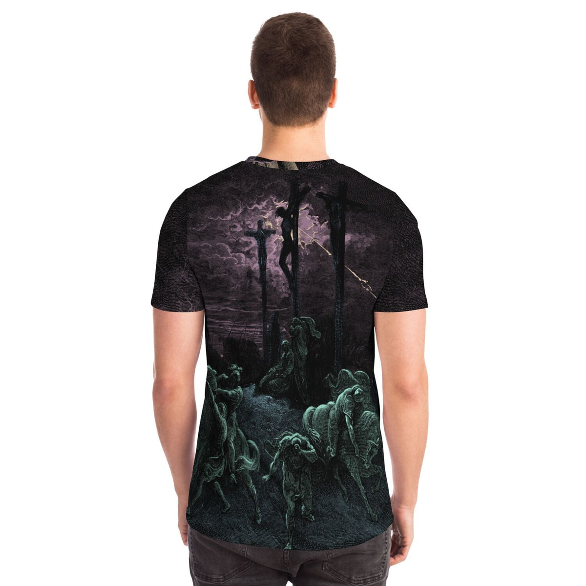 The Crucifixion of Christ by Gustave Dore, Paradise Lost, Dante, Surreal Spiritual Graphic Art T-Shirt