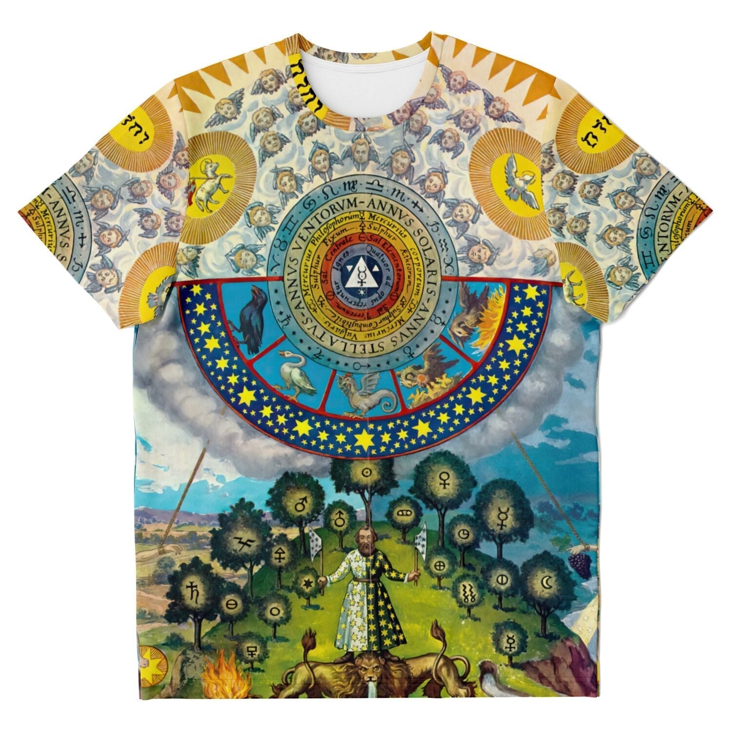 T-shirt XS The Grand Alchemical Formula | Alchemy, Astrology, Mysticism, Spiritual Transformation & Enlightenment Graphic Art T-Shirt