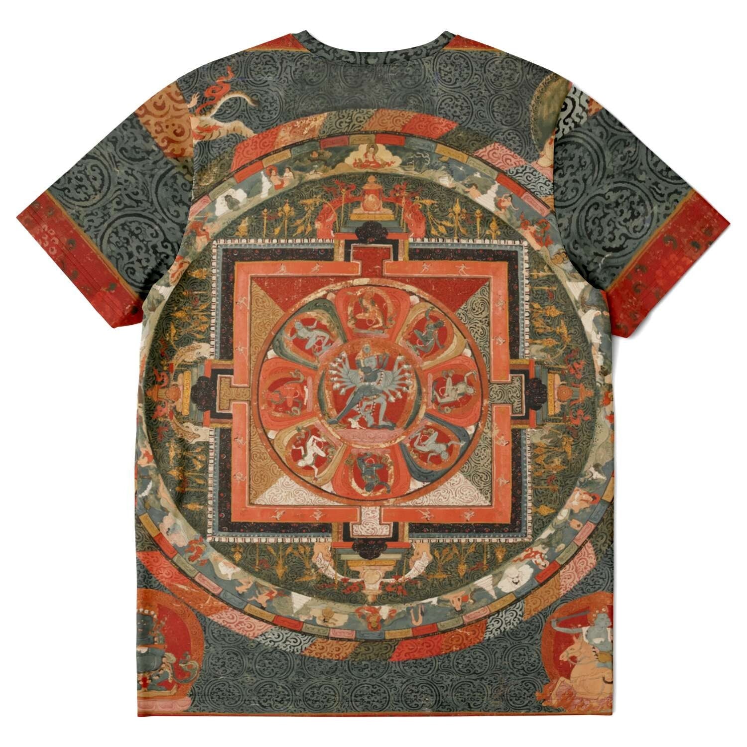 The Hevajra Mandala Yantra Tibetan Thangka Buddhist Vintage T-Shirt