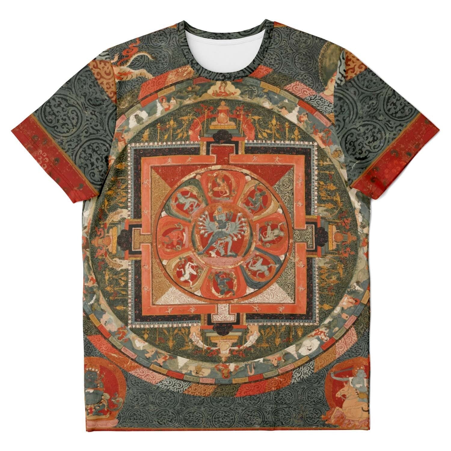 T-shirt The Hevajra Mandala Yantra Tibetan Thangka Buddhist Vintage T-Shirt
