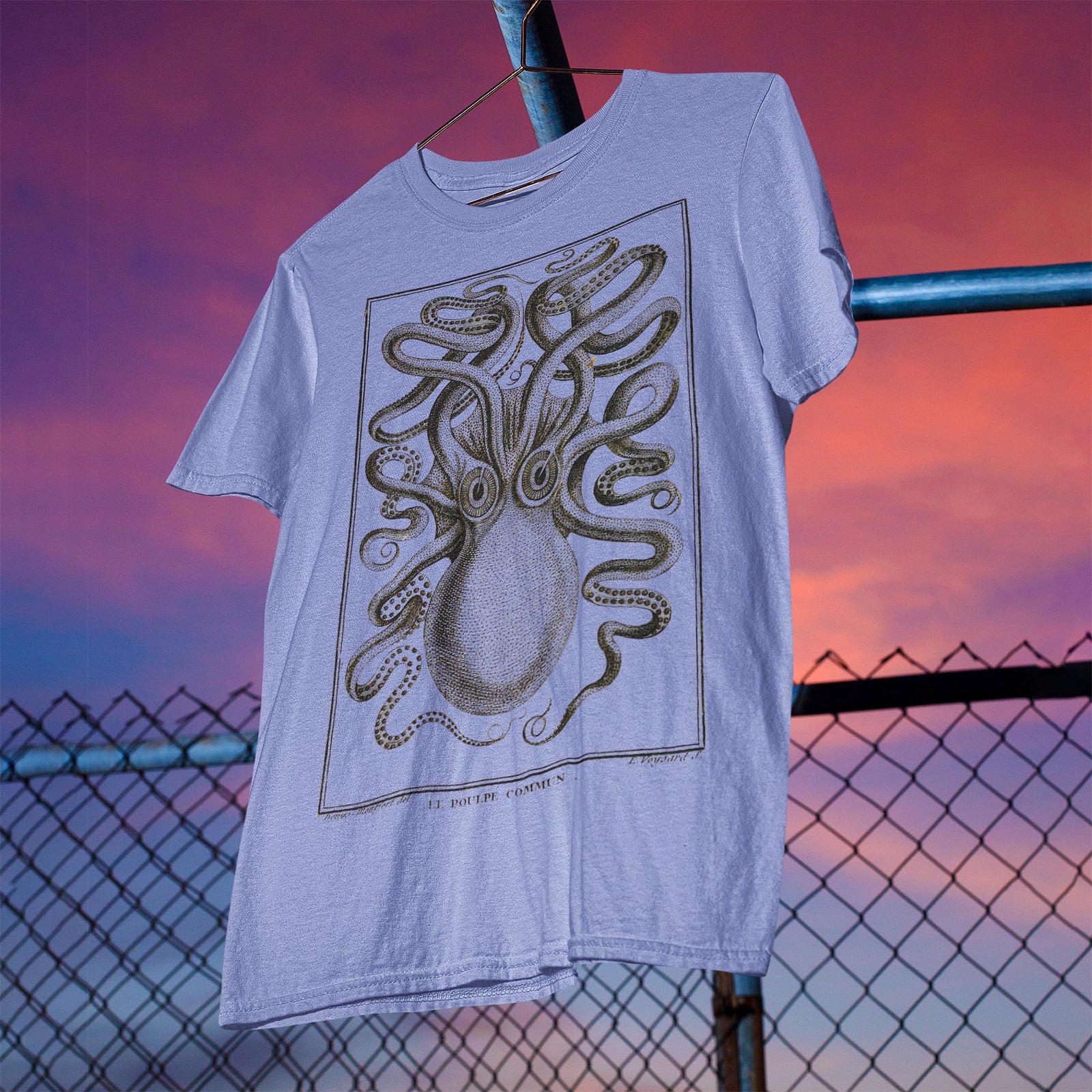 The Kraken, Norse Viking Mythology, Seamonster, Giant Squid, Octopus Vintage Graphic T-Shirt