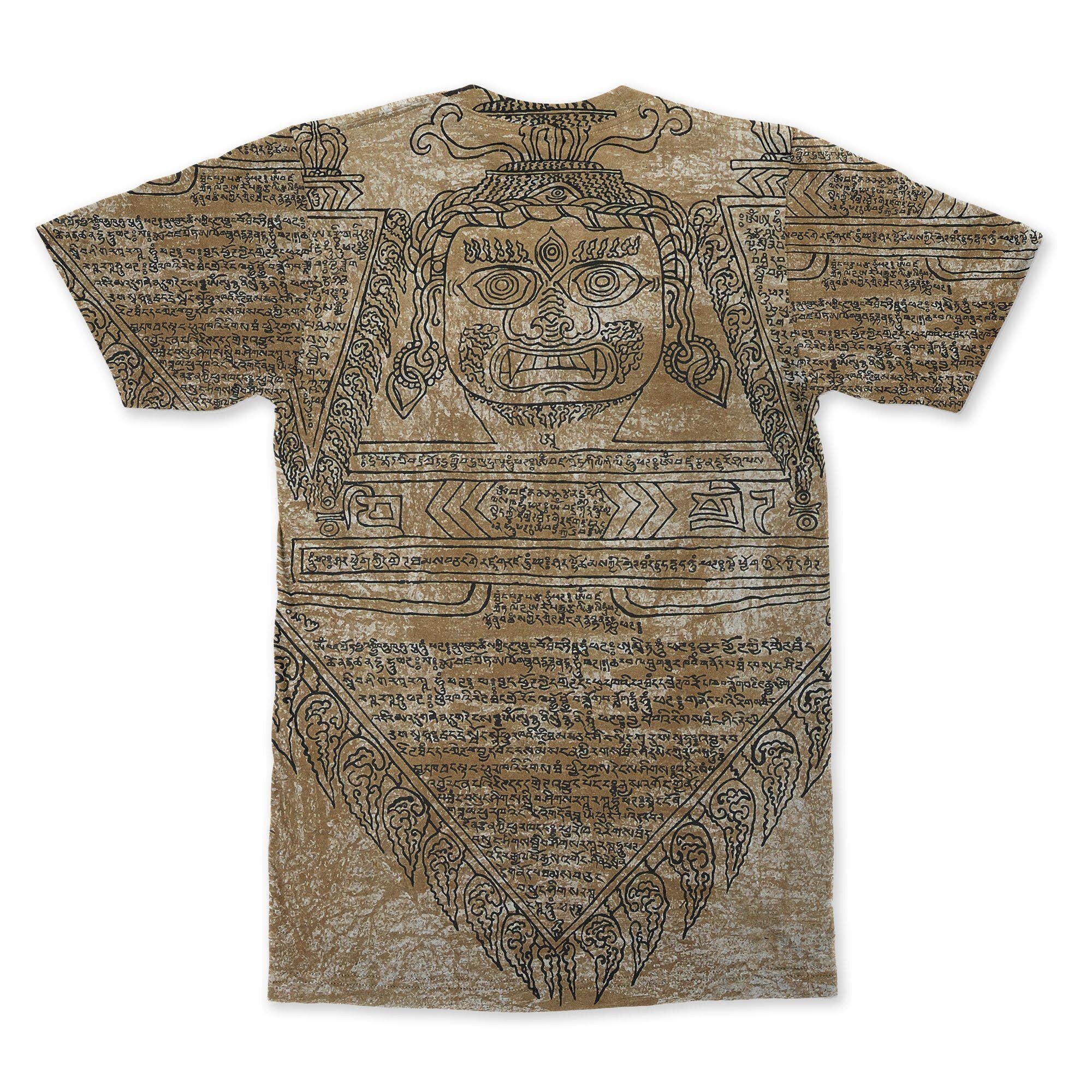 AOP T-Shirt The Magical Figure, Phurbu | Tibetan Buddhist Ritual Spiritual Dagger |  Antique Graphic Art T-Shirt