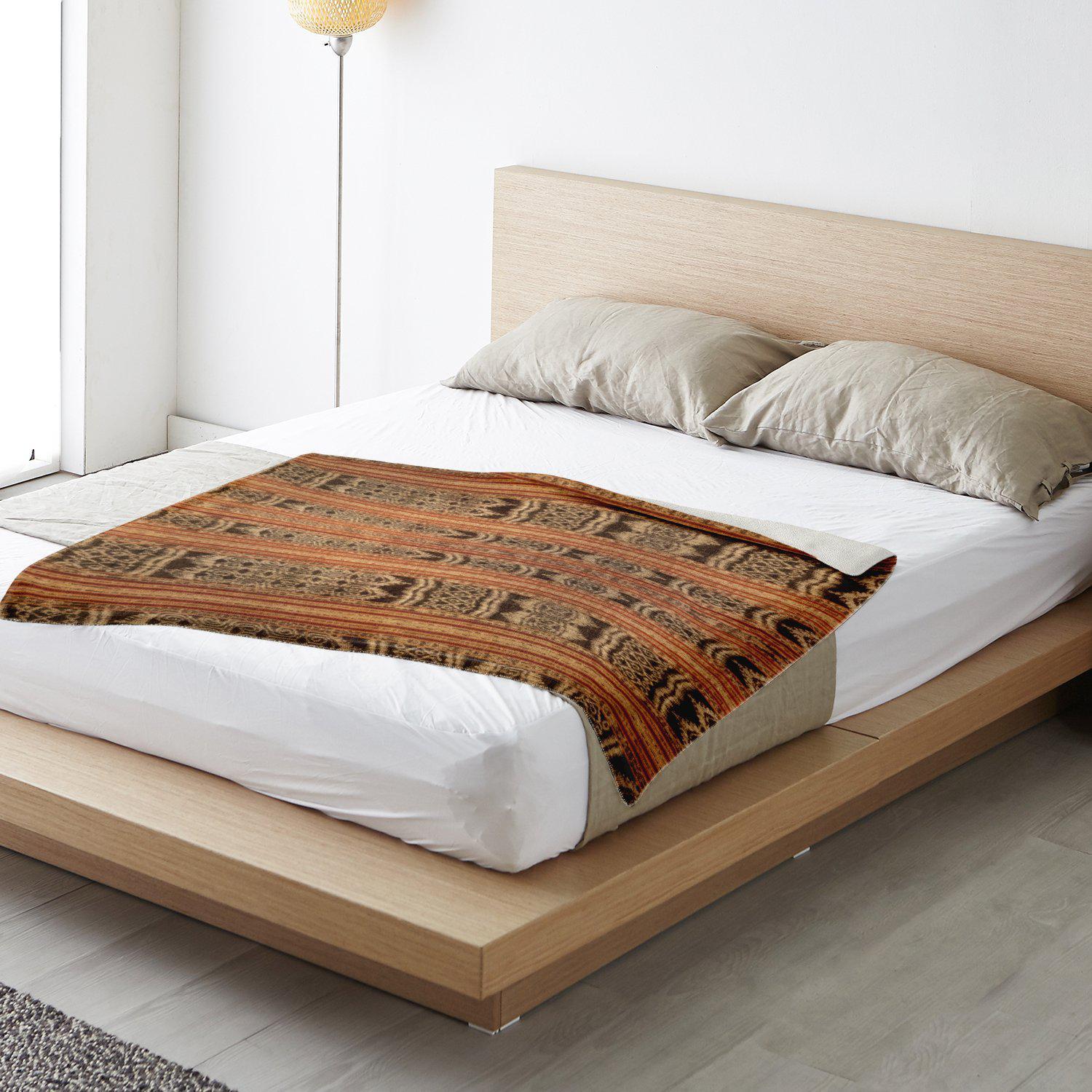 TRADITIONAL IKAT DESIGN (INDONESIA) | Fleece Sherpa Blanket