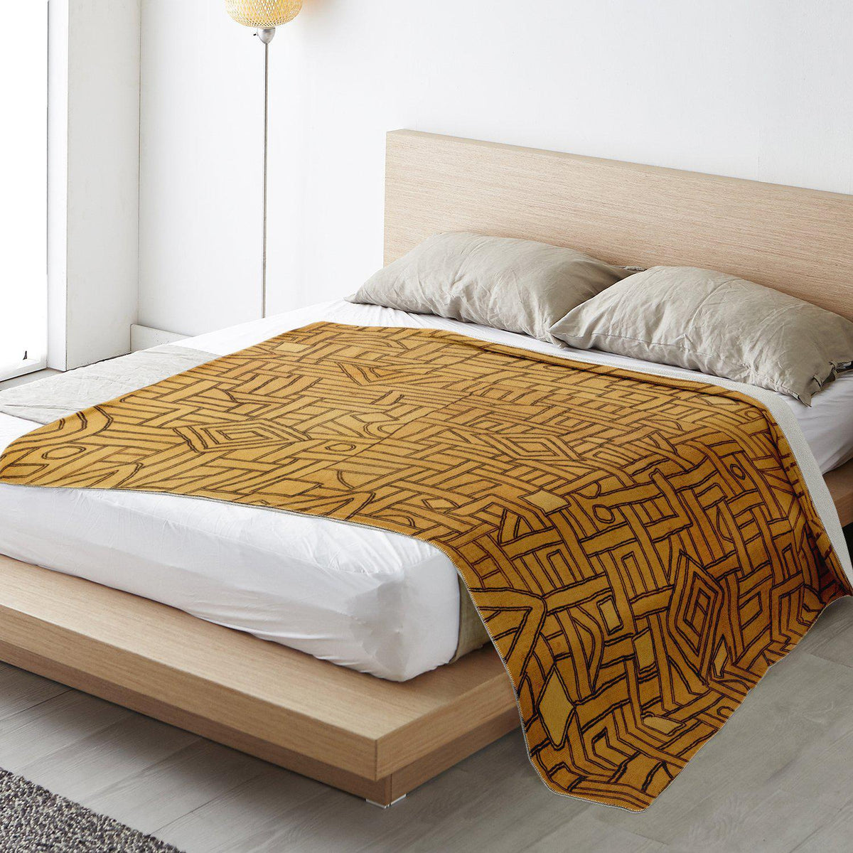 TRADITIONAL KUBA CLOTH DESIGN (MALI) | Sherpa Fleece Blanket