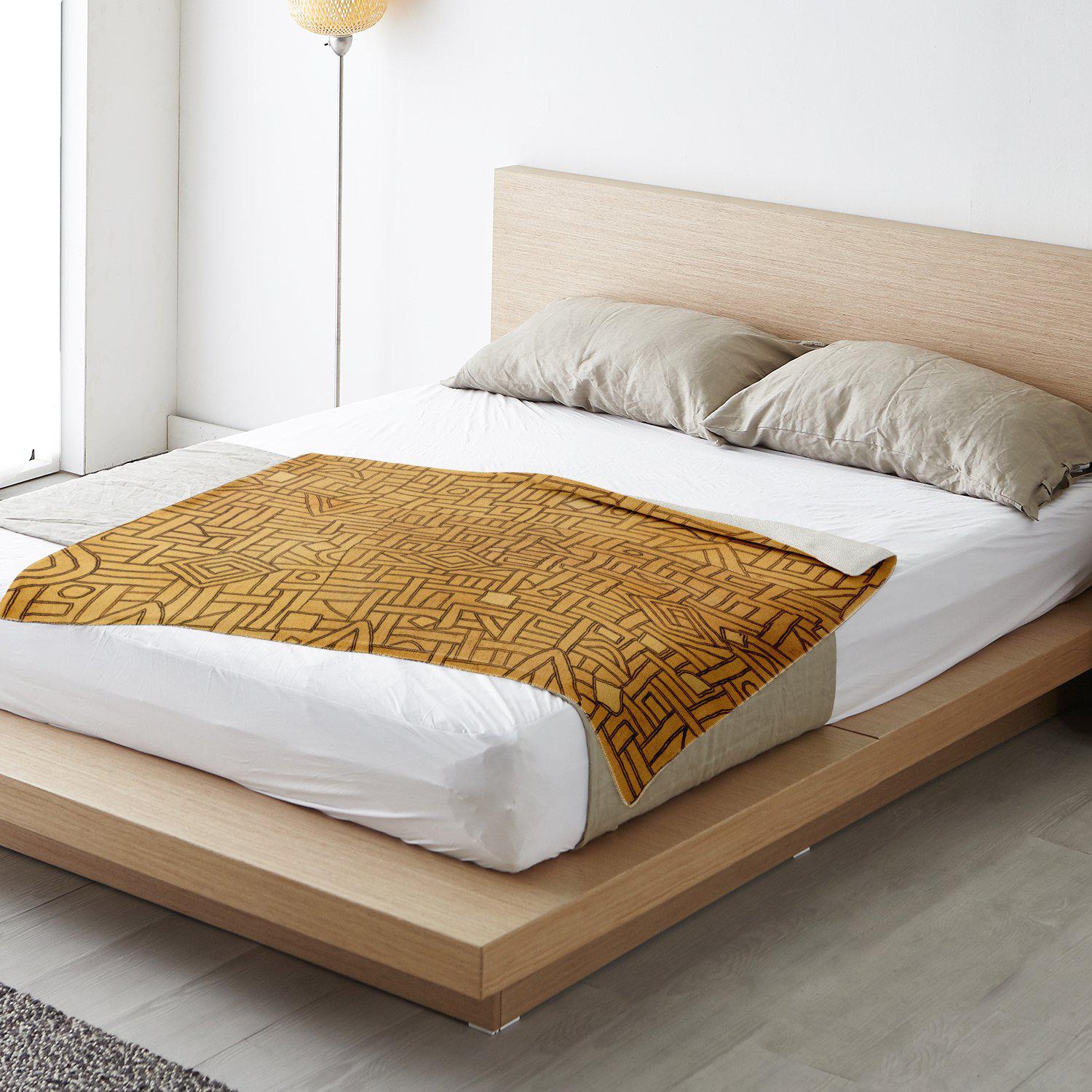 TRADITIONAL KUBA CLOTH DESIGN (MALI) | Sherpa Fleece Blanket