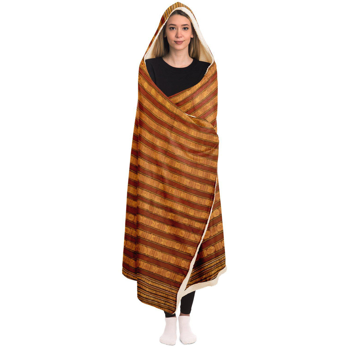 Traditional Silk Design Hooded Blanket (Bhutan)