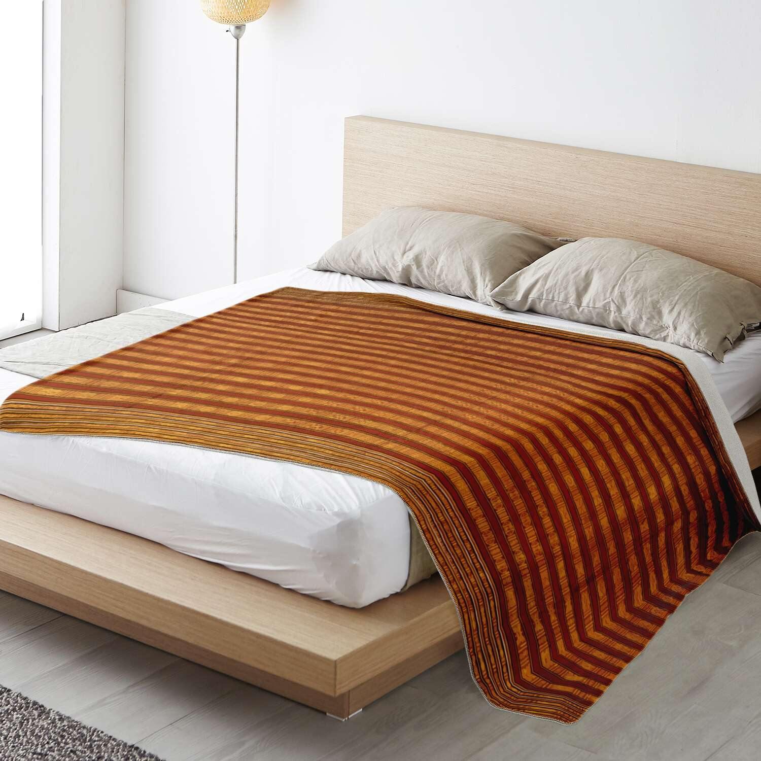 TRADITIONAL SILK TEXTILE DESIGN (BHUTAN) | Sherpa Fleece Blanket