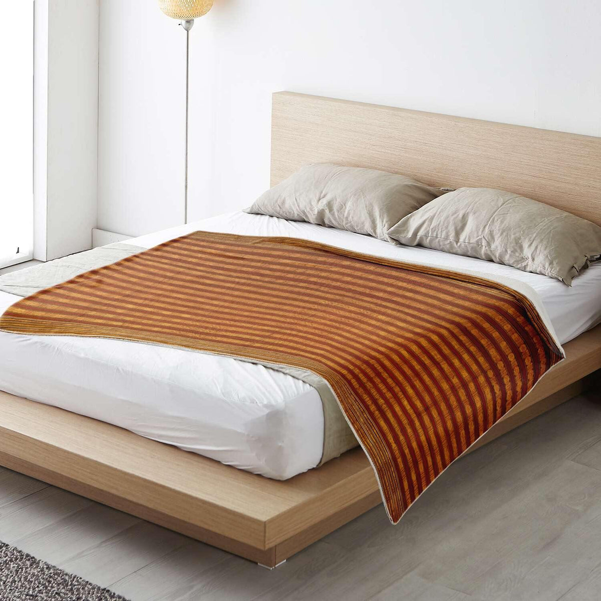 TRADITIONAL SILK TEXTILE DESIGN (BHUTAN) | Sherpa Fleece Blanket