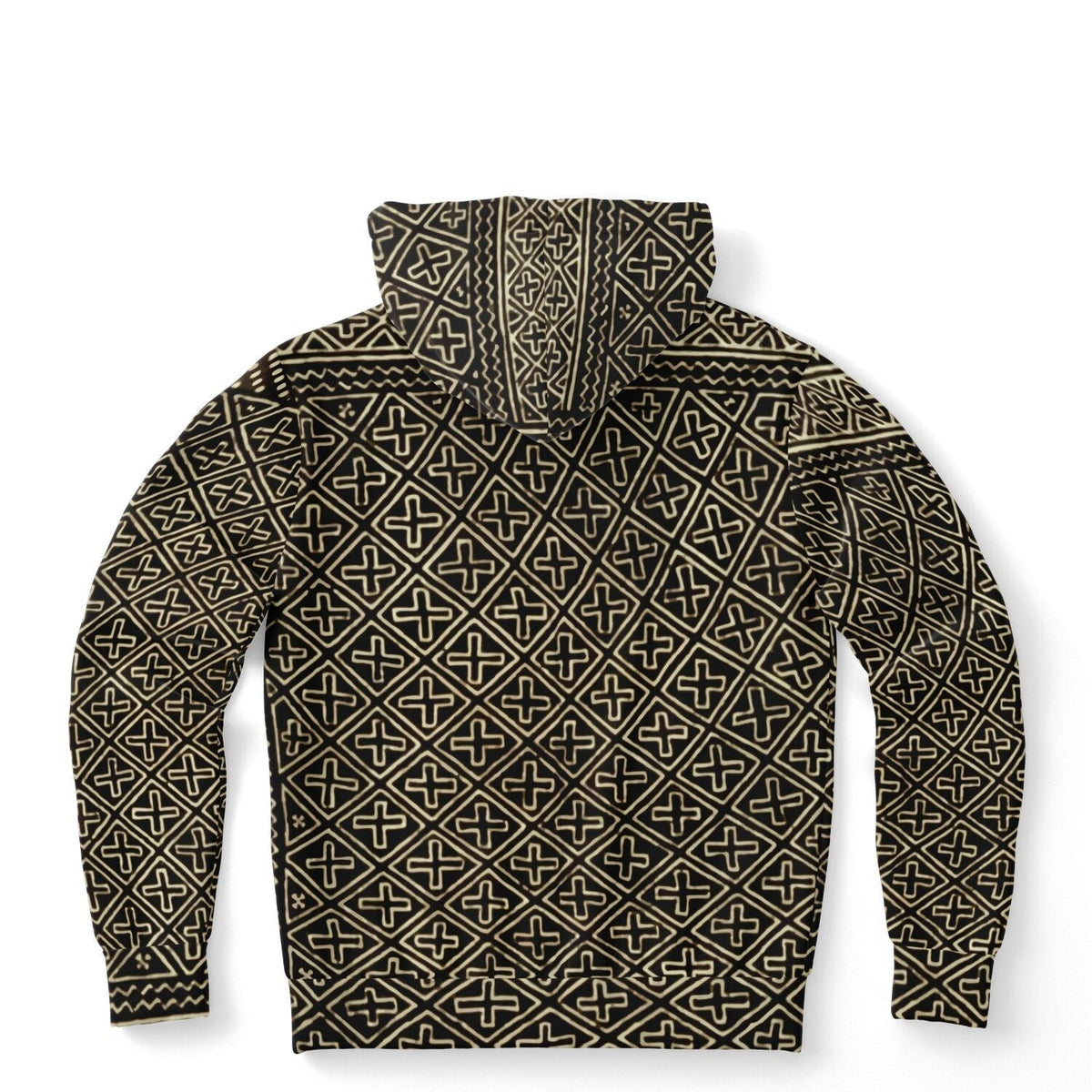 Tribal Mali Mudcloth Hoodie, Boho, Kuba Cloth, Kilim, Baluch, Ethnic Jacket African Hippie Gift Boho Sweater Pullover Hoodie