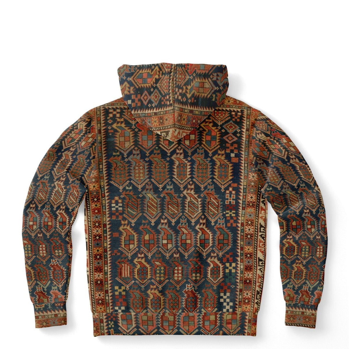 Unique Nomadic Folk Hoodie | Sacred Geometry Traditional Dagestan Berber Hmong Ashanti All-Over-Print Tribal Hoodie