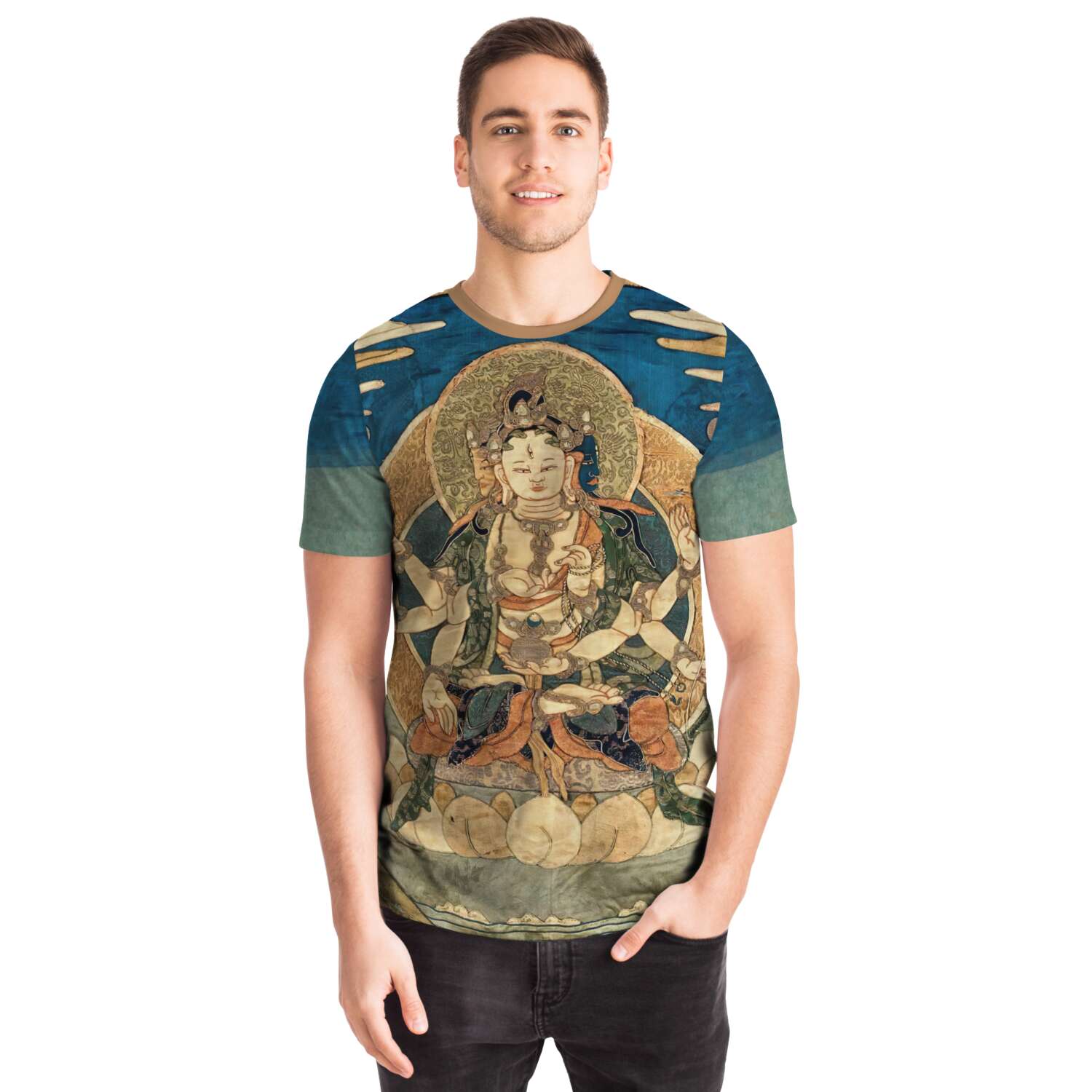 T-shirt Usnisavijaya: Tibetan Longevity and Healing Deity Vintage Graphic T-Shirt