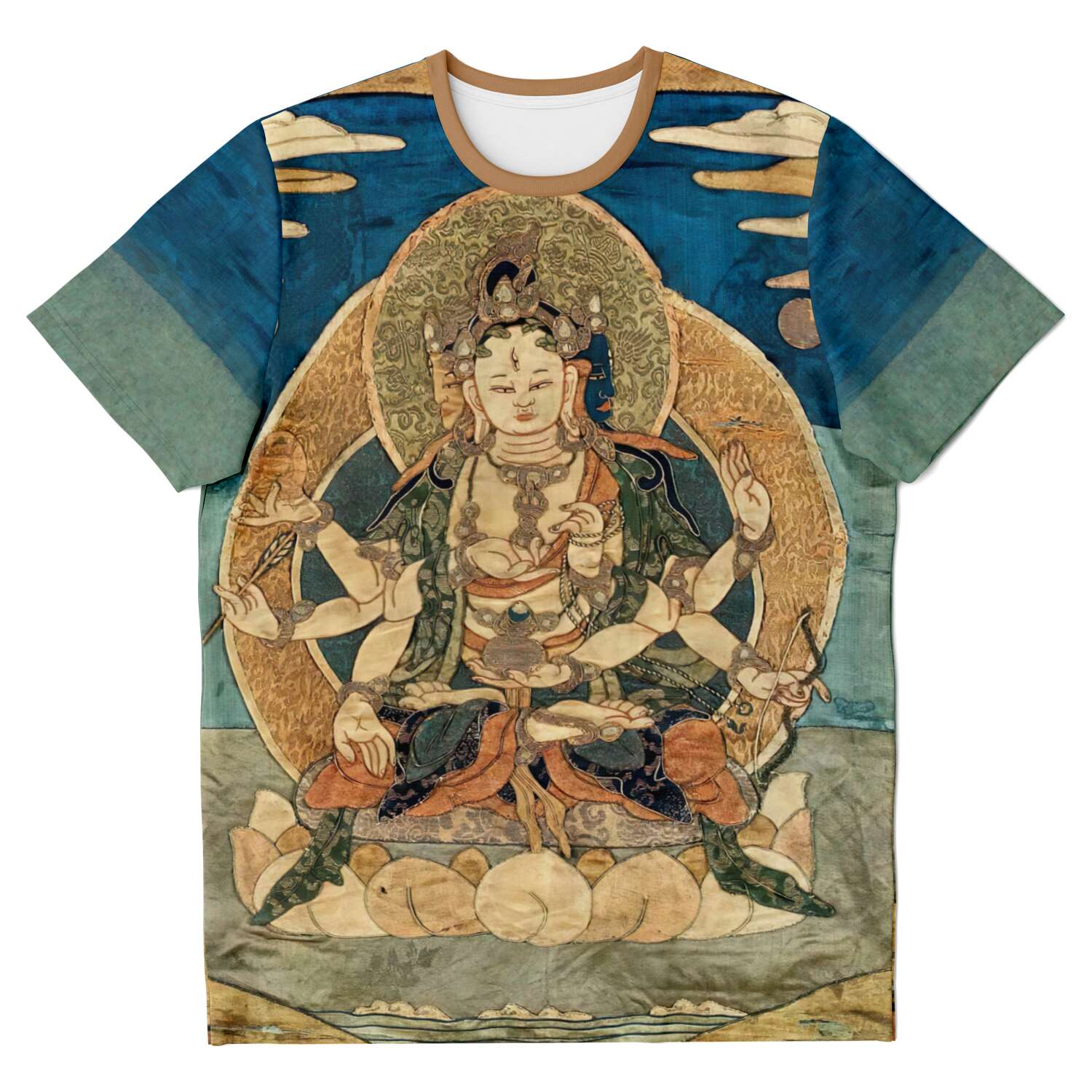 T-shirt XS Usnisavijaya: Tibetan Longevity and Healing Deity Vintage Graphic T-Shirt