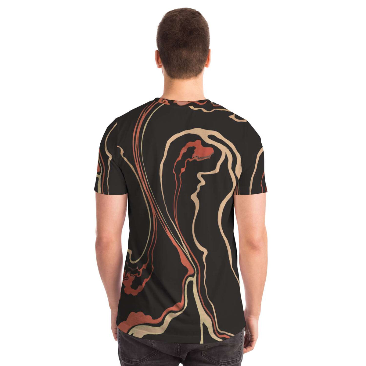 Usui Matagorô Kills a Giant Ape in the Hida Mountains Ukyo-e Samurai Vintage Ronin Japanese Fine Art T-Shirt