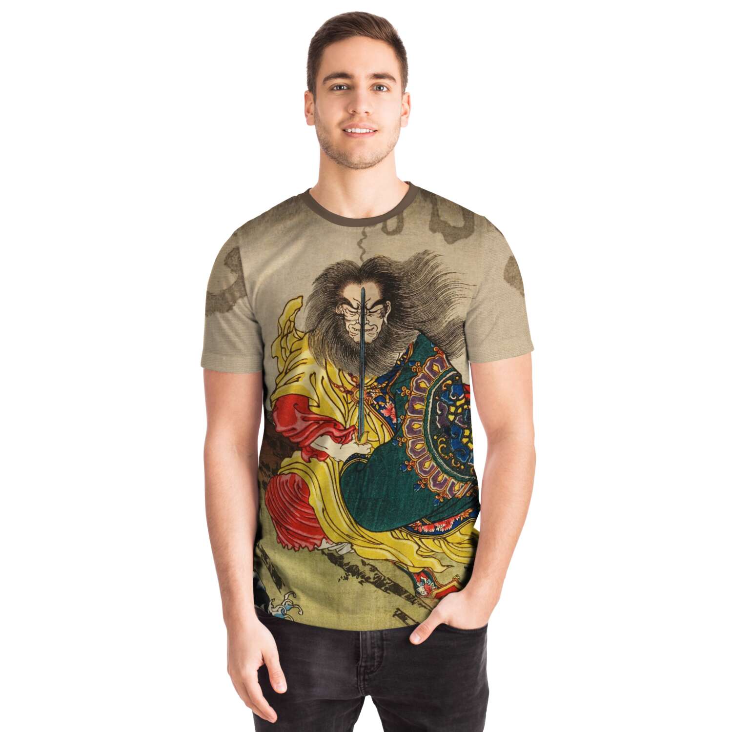 T-shirt Utagawa Kuniyoshi: Gongsun Sheng Woodblock Print, Ukiyo-e Antique Antique Vintage Tee