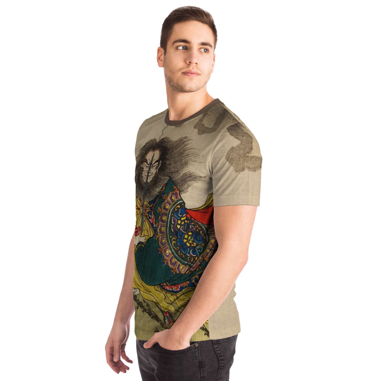 Utagawa Kuniyoshi: Gongsun Sheng Woodblock Print, Ukiyo-e Antique Antique Vintage Tee