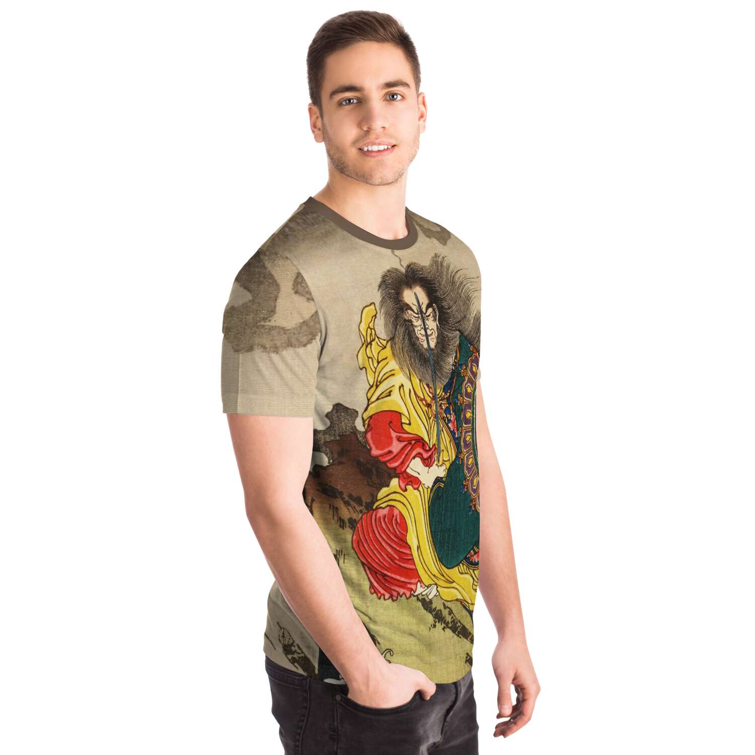 Utagawa Kuniyoshi: Gongsun Sheng Woodblock Print, Ukiyo-e Antique Antique Vintage Tee