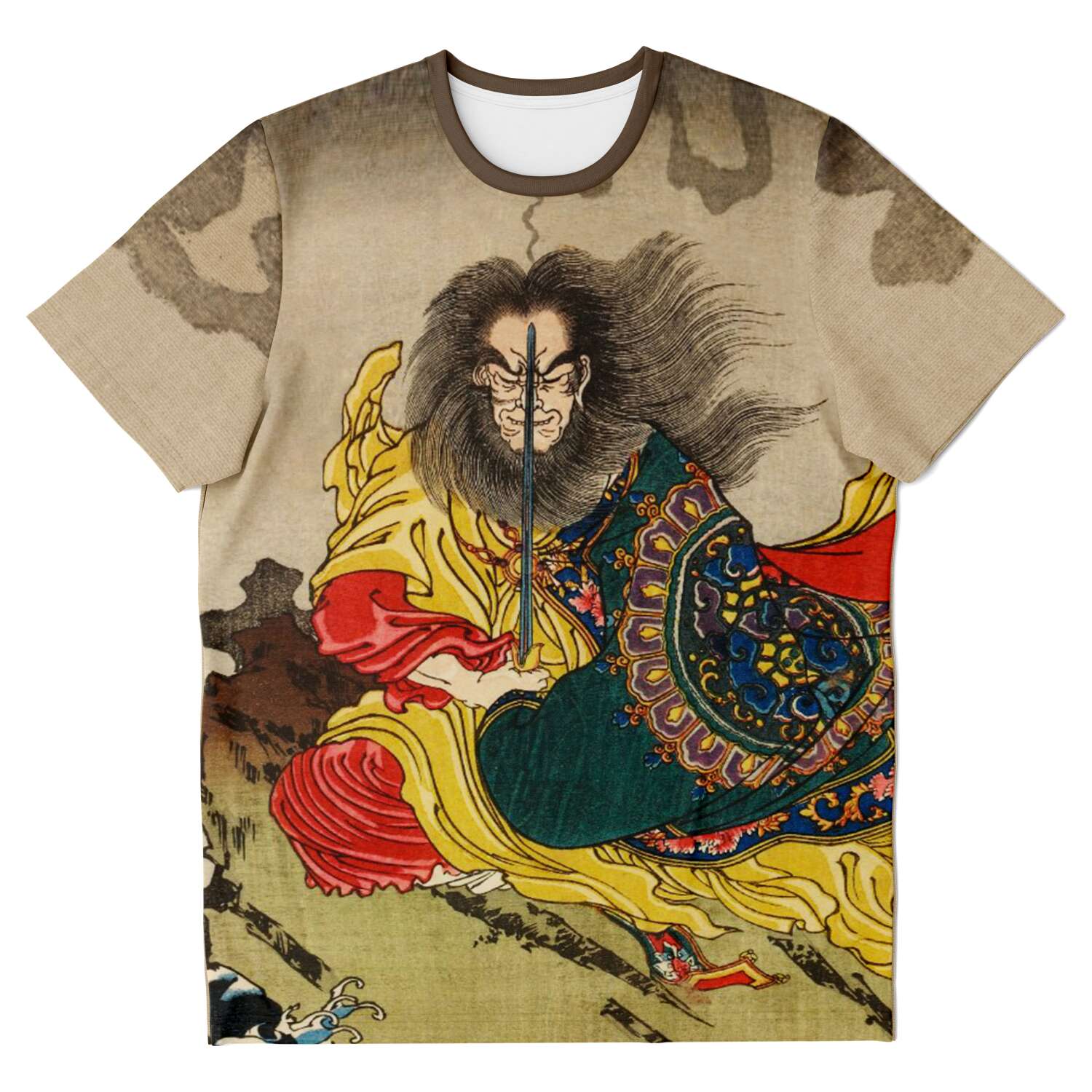 T-shirt XS Utagawa Kuniyoshi: Gongsun Sheng Woodblock Print, Ukiyo-e Antique Antique Vintage Tee